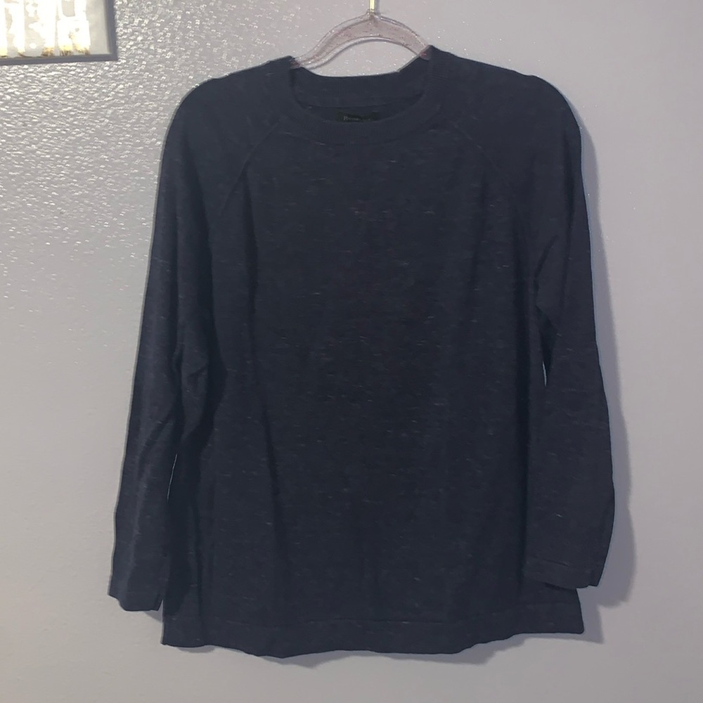 Porter + Ash Navy Crewneck Sweater Men’s Size M Blue Heathered 100% cotton